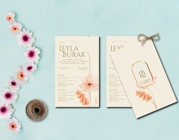 İkiz-İkili Davetiye - İKD-0016