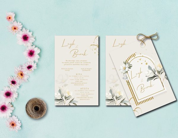 İkiz-İkili Davetiye - İKD-0018